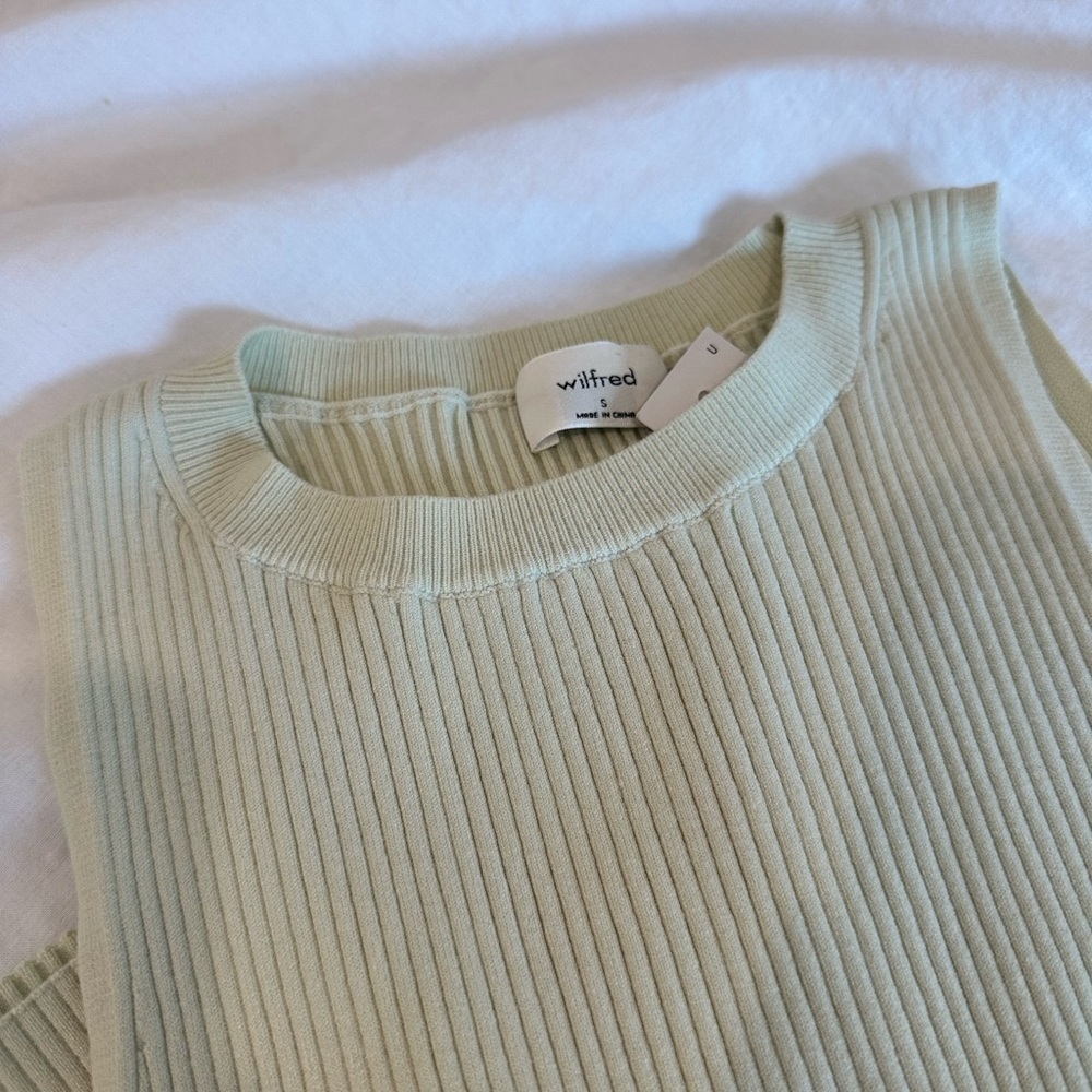 Wilfred Mint Ribbed Knit Tank